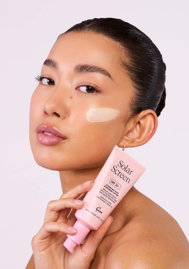 Solar Cream Solar Screen SPF 50+ Hydrating Face Sunscreen Lotion – Gem AU