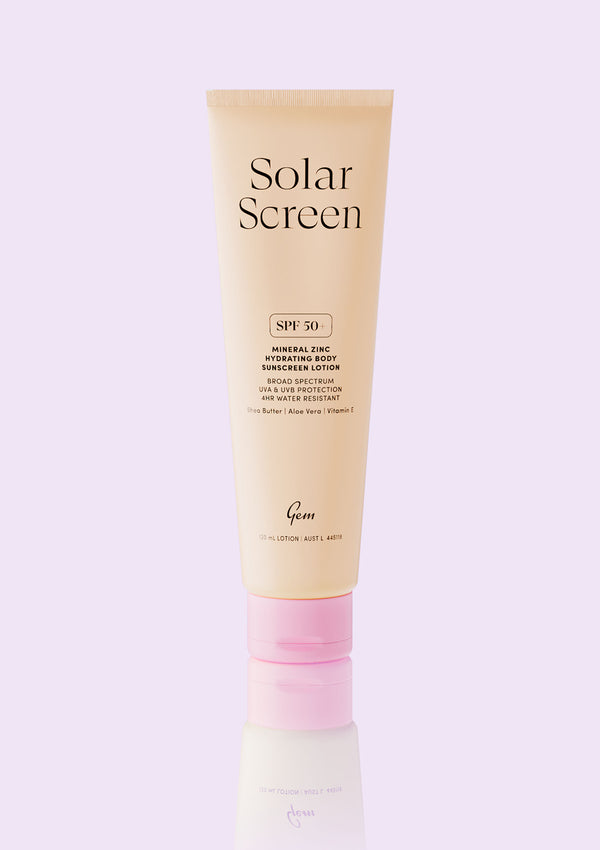 Solar Screen SPF 50+ Mineral Zinc Hydrating Body Sunscreen Lotion