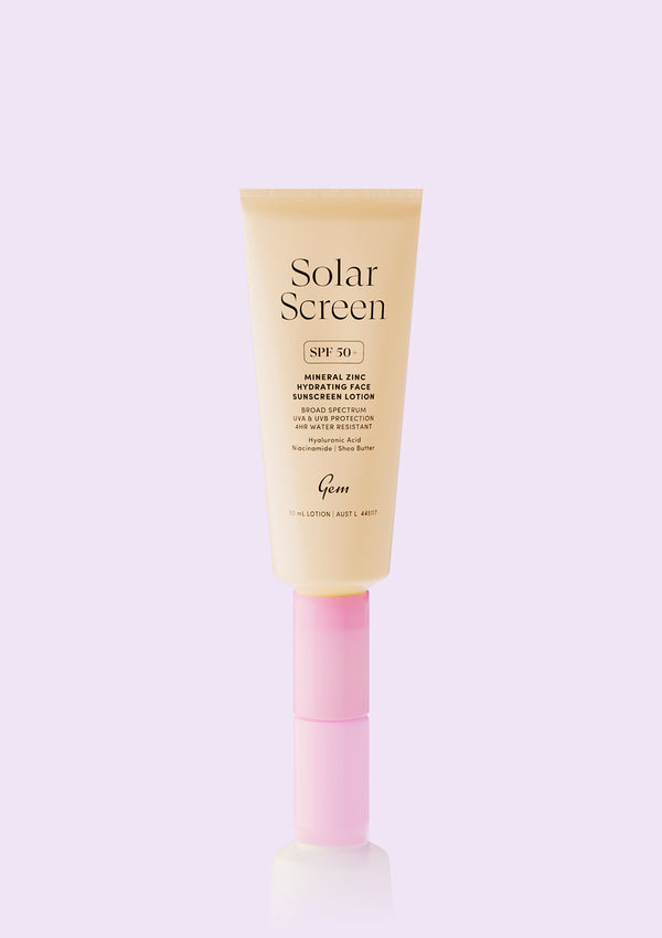 Solar Screen SPF 50+ Mineral Zinc Hydrating Face Sunscreen Lotion