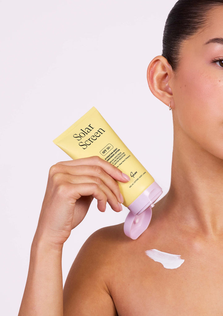 Solar Screen SPF 50+ Hydrating Body Sunscreen Lotion 150mL – Gem AU